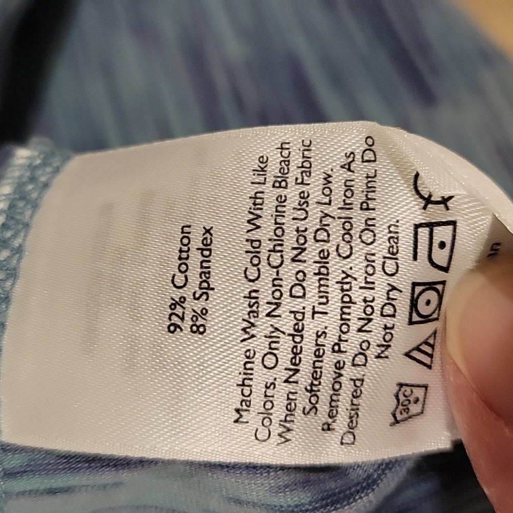 Eddie Bauer Heathered Blue Short Sleeve Tee Size XL - Picture 3 of 5